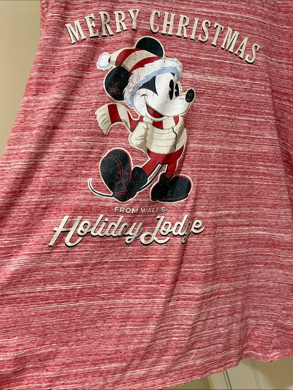 Disney Mickey Mouse Holiday Lodge Tee men’s 4xl